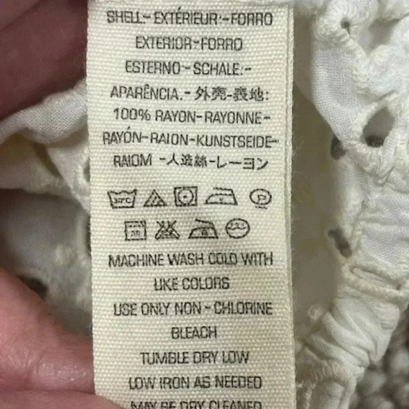 Free Pople Eyelet Tank Top with Ruffle Sleeves Crisscross front Size XS - Picture 8 of 8